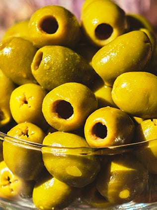 Olives vertes dénoyautées